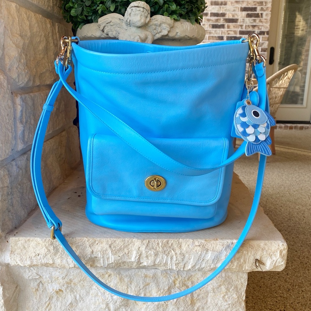 Upcrafted Coach Archival Bonnie Cashin Bucket Tote 🐳 Blue 🐳